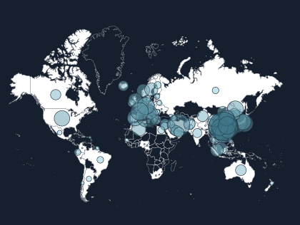 MAP: Watch how COVID-19 traveled the&nbsp;world